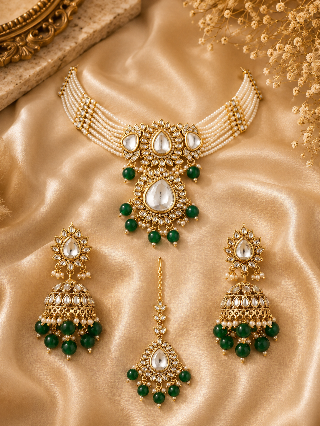 Noor Mahal Pearl Choker Set