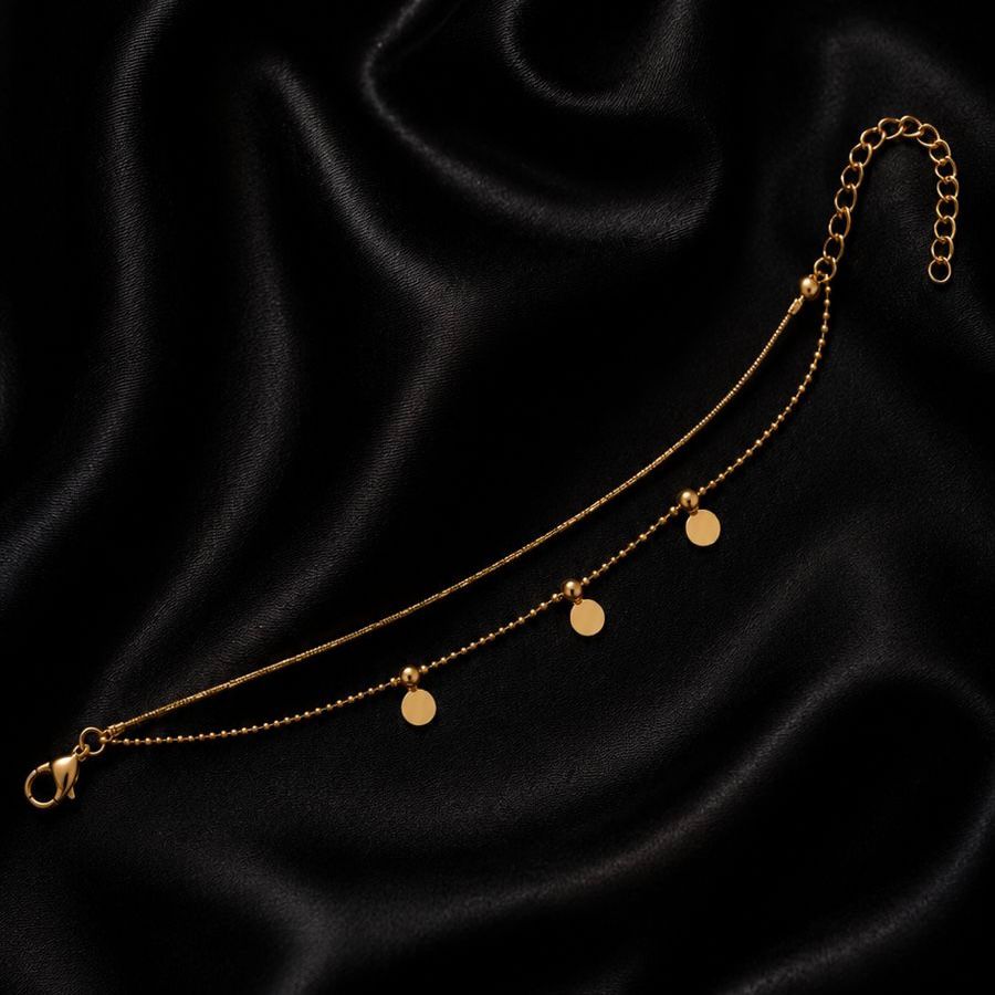 Minimal Disc Drop Bracelet
