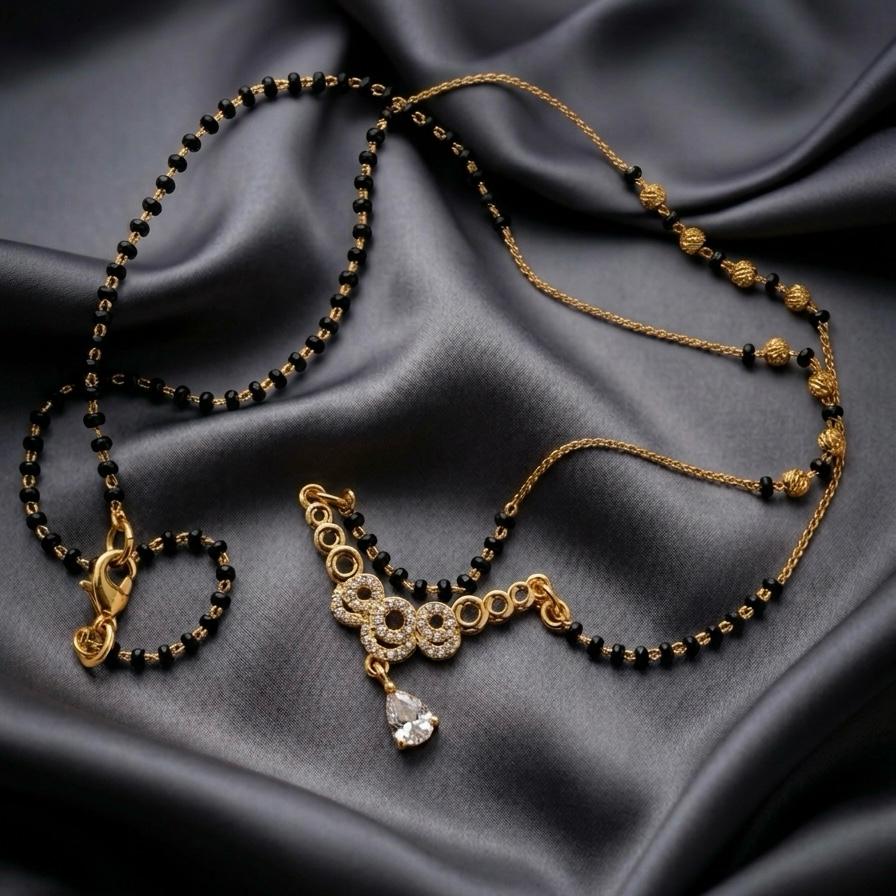 Crystal Drop Mangalsutra