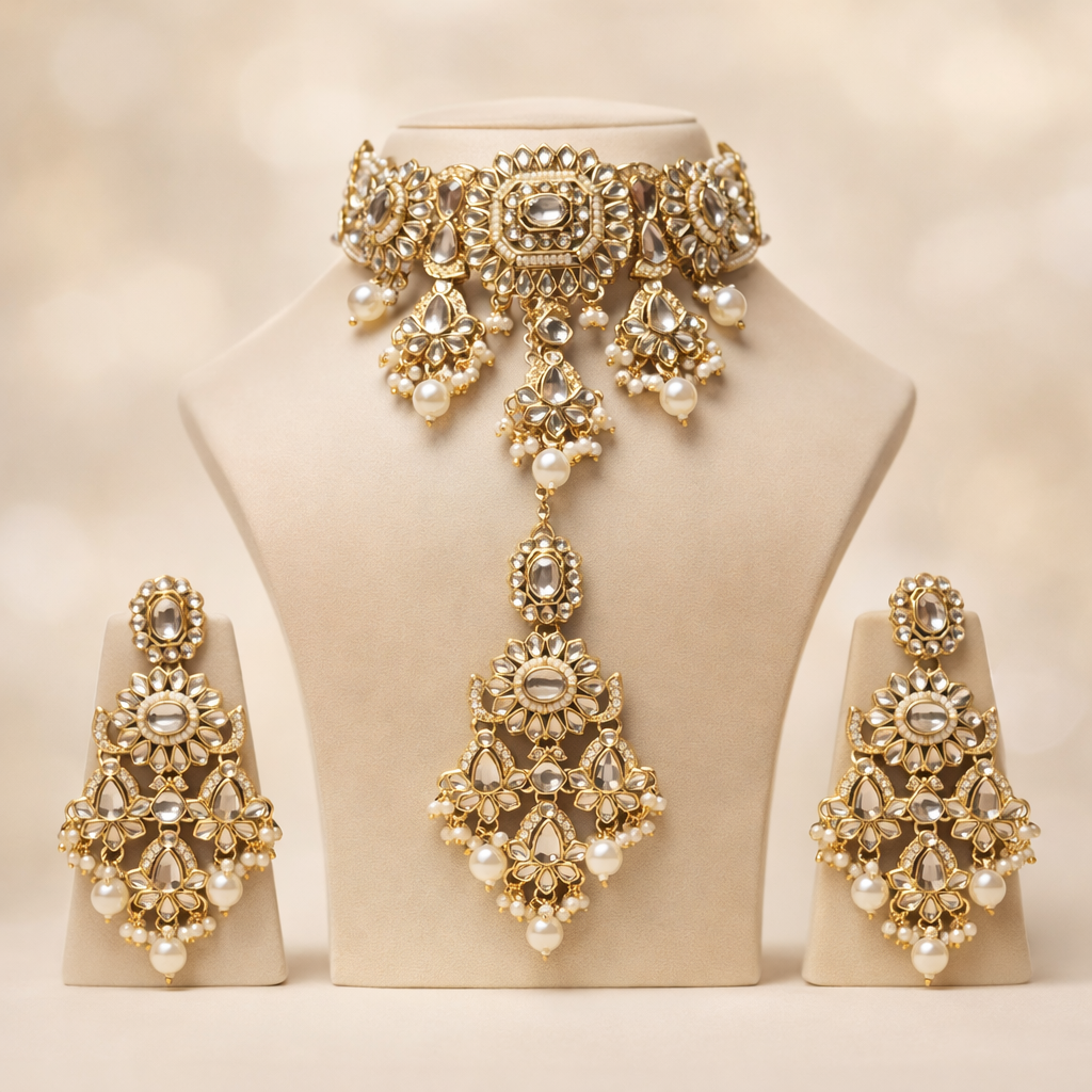 Abeer Kundan Choker Set