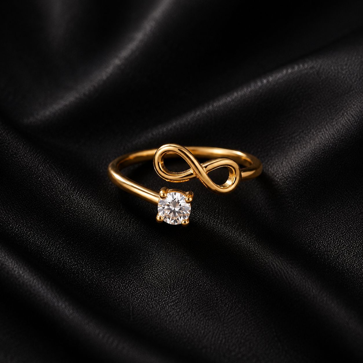 Infinity Crystal Ring