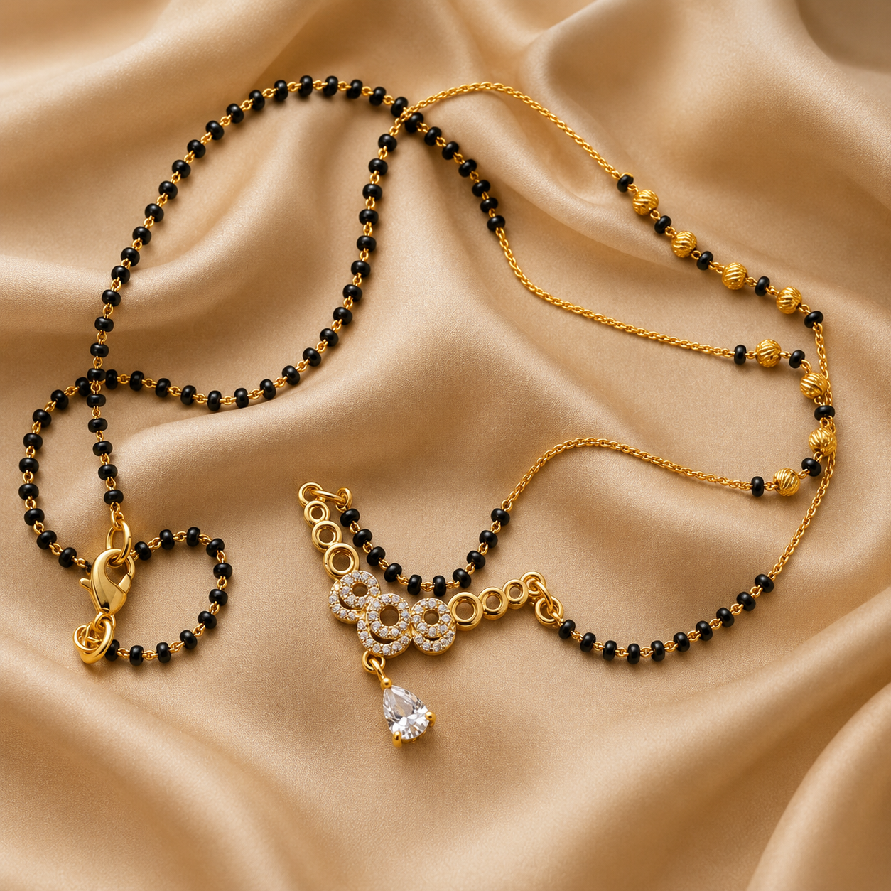 Crystal Drop Mangalsutra